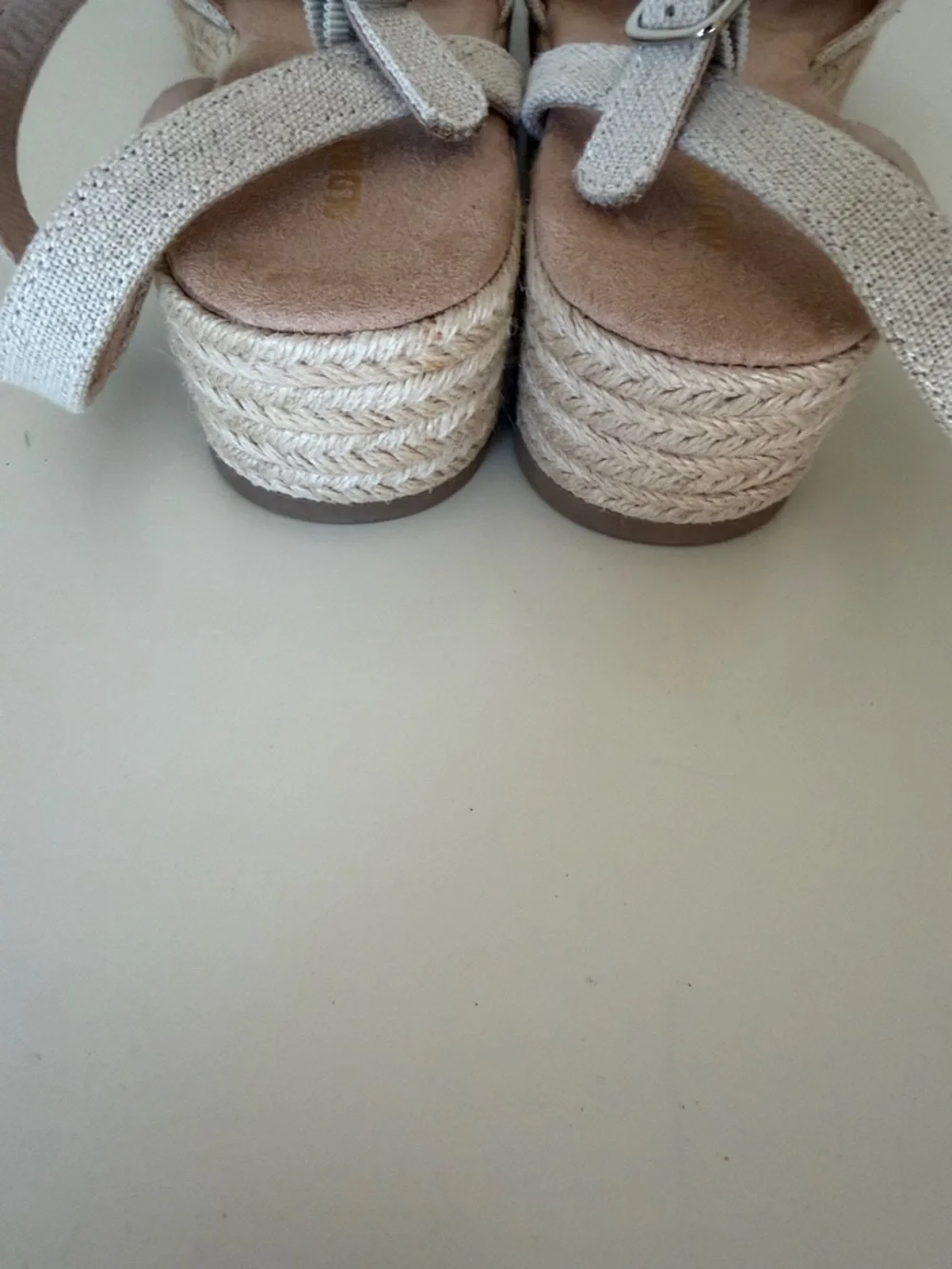 Old Navy Light Beige Linen Espadrille Slingback Sandals - Light Beige - Picture 9 of 11